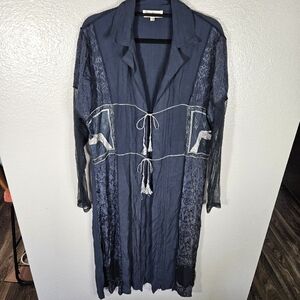 Nataya Mixed Media Robe Size M